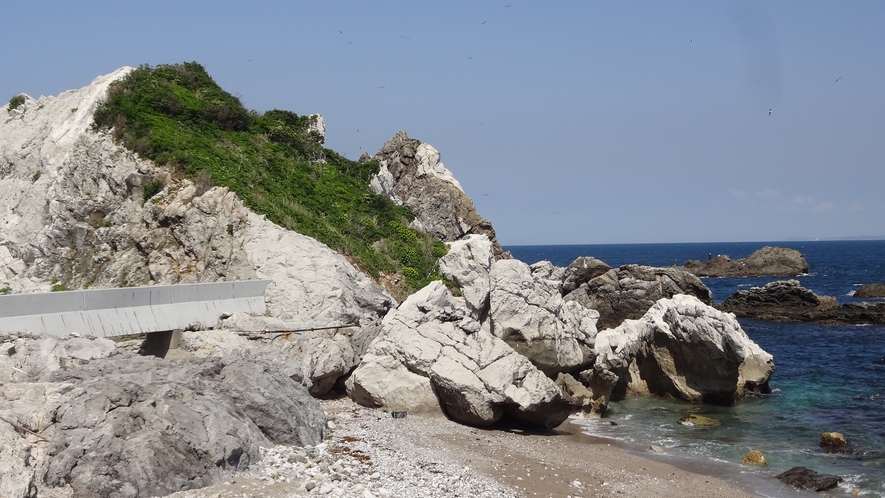 *【白崎海岸】石灰岩の白い岩がつらなる県立の自然公園！  