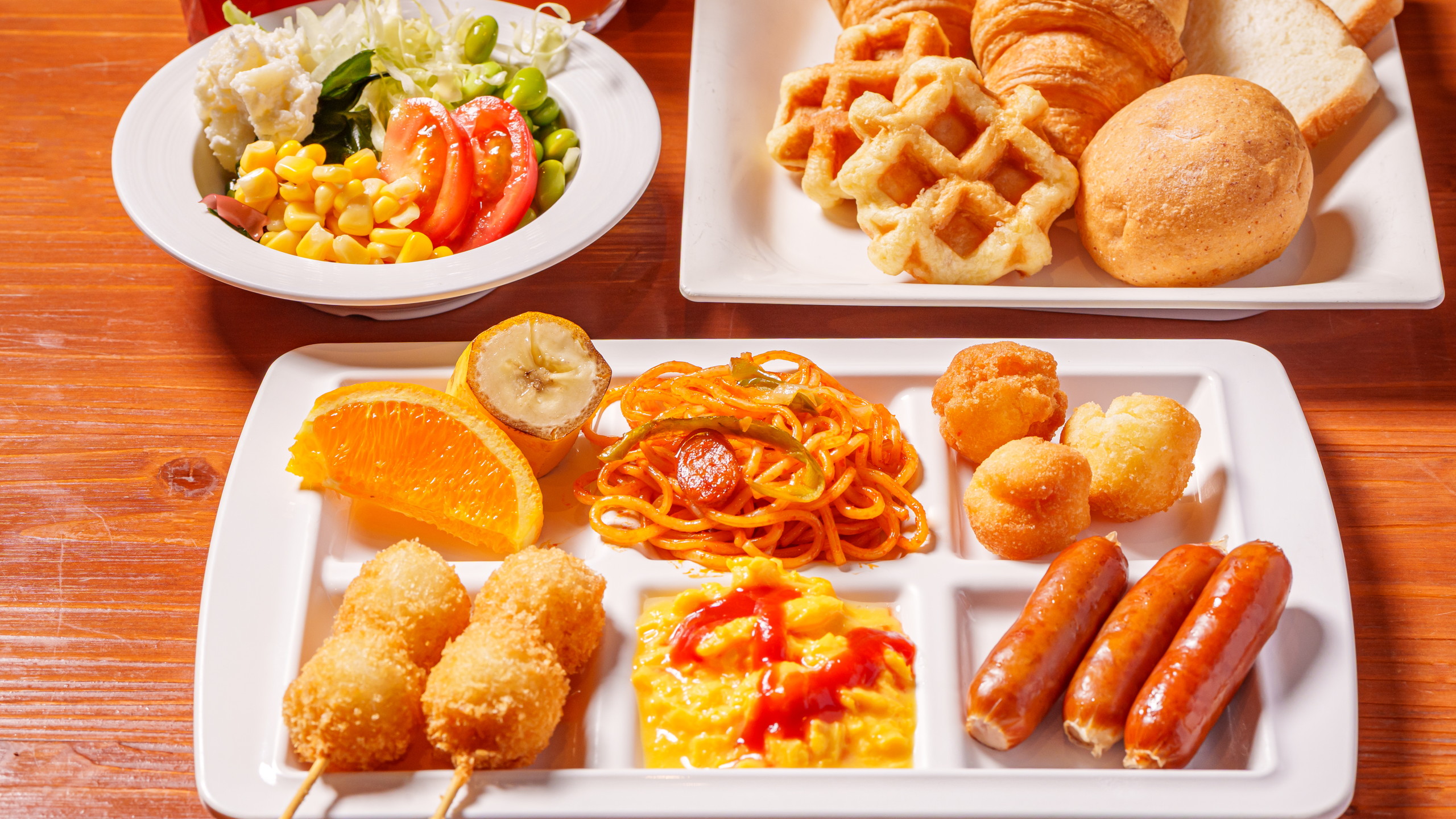 朝食盛り付け例・洋食