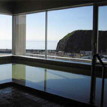 View from the men's public bath
