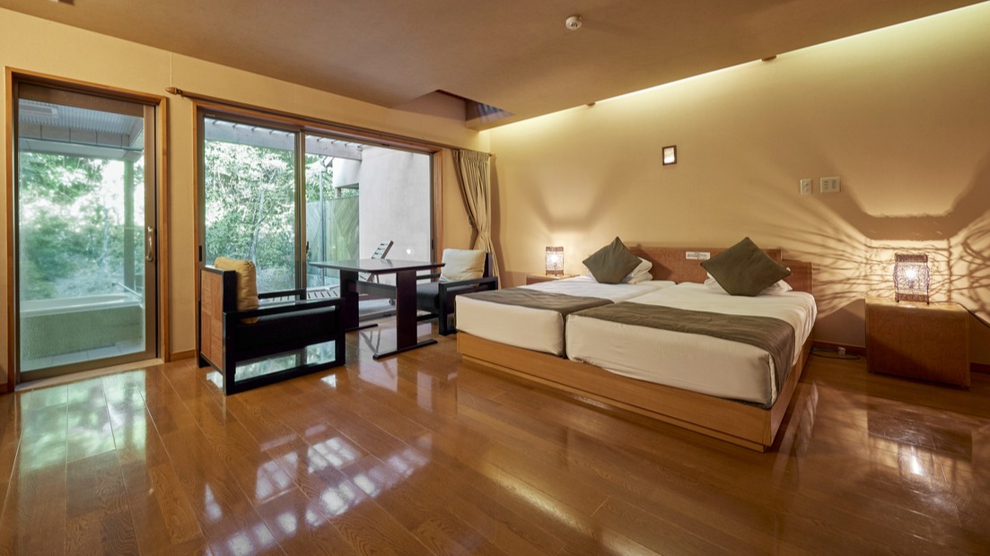 全室「世界のベッド」と評されるシモンズベッドを採用