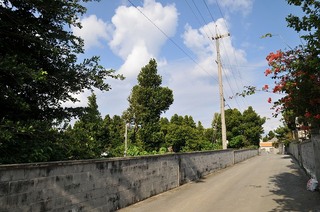 青空町並み横