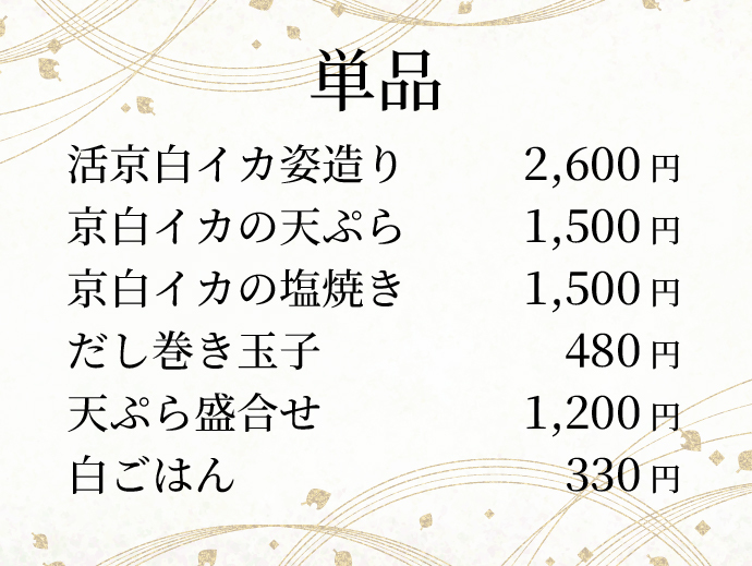 旬のイカ釣りに最適！素泊まりプラン