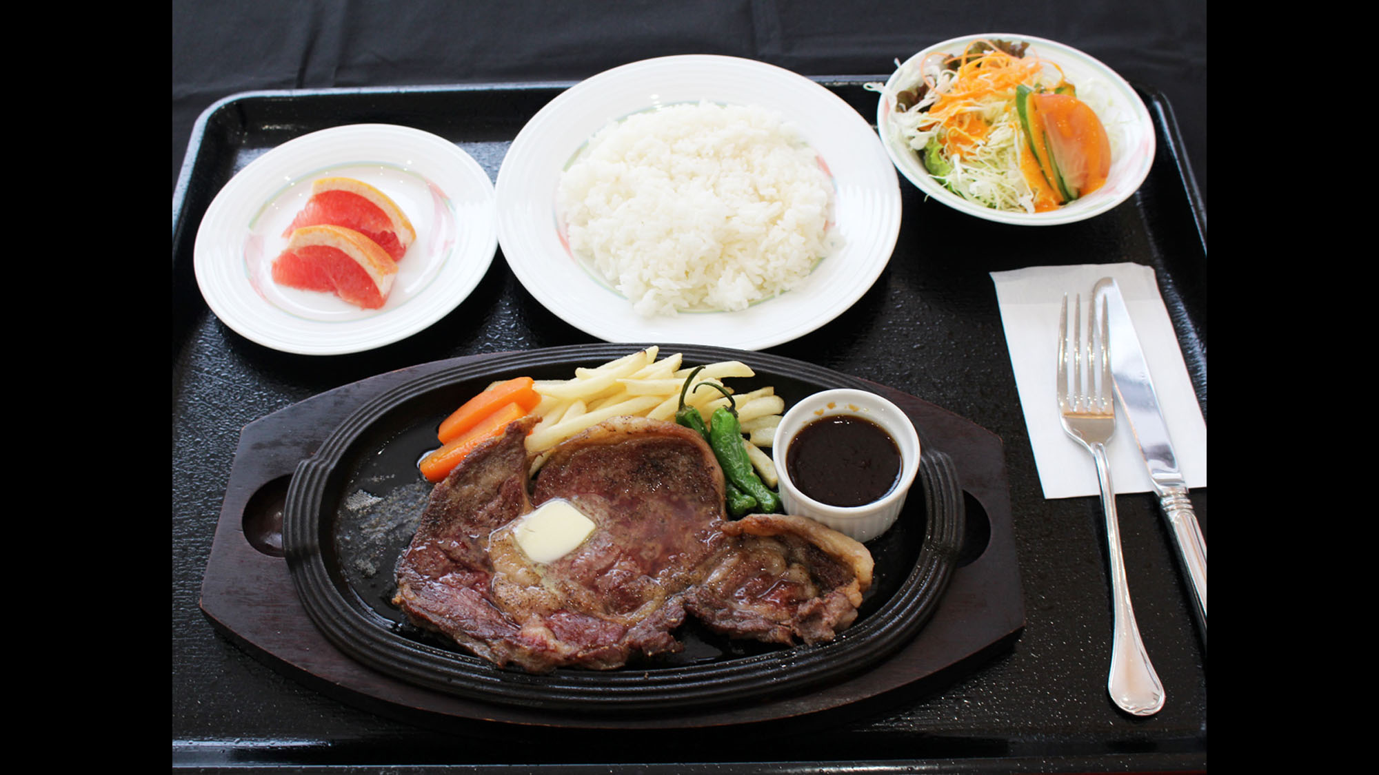 【夕食一例／ステーキプラン】黒毛和牛ステーキ
