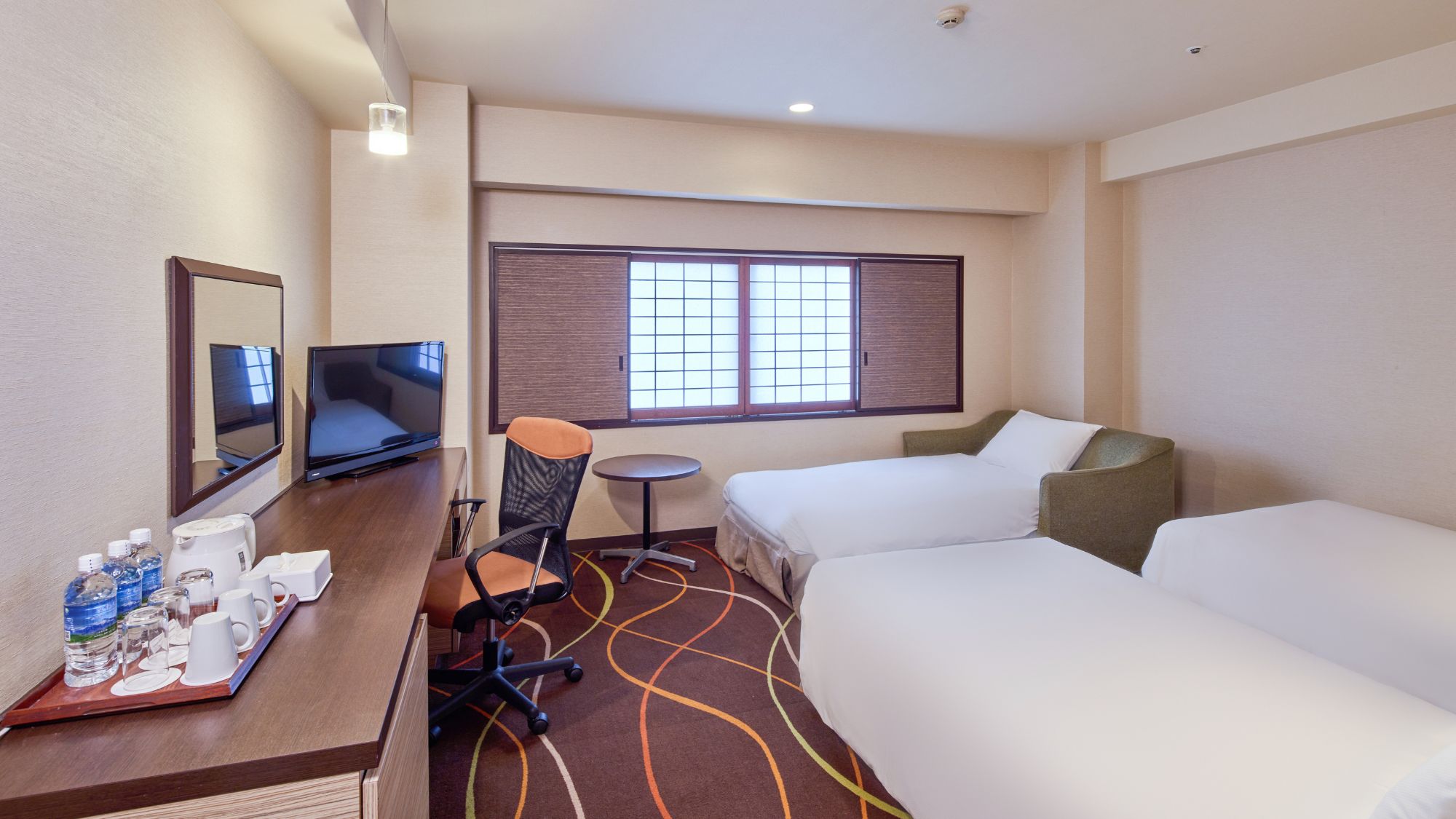 スーペリアツインルーム（23㎡）（３名利用時）