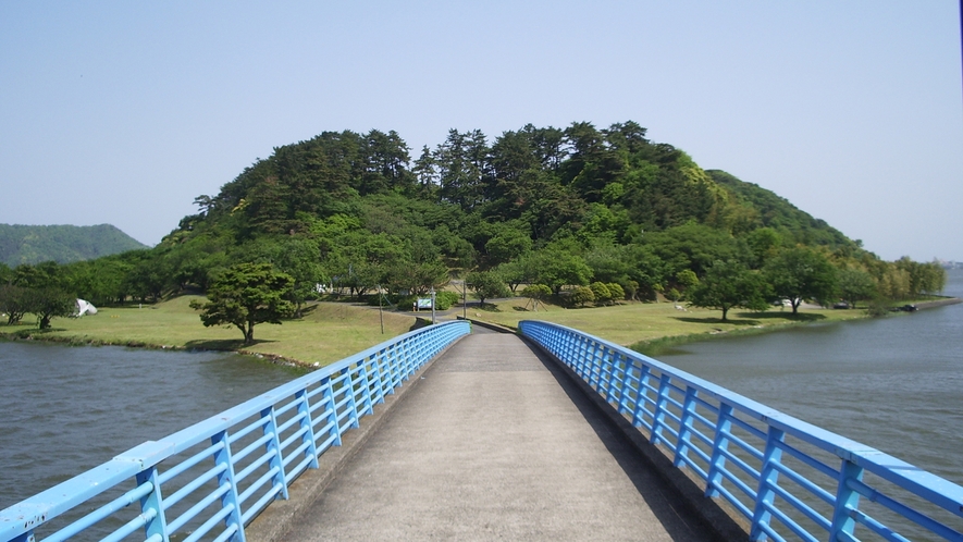 ◆湖山池に浮かぶ青島