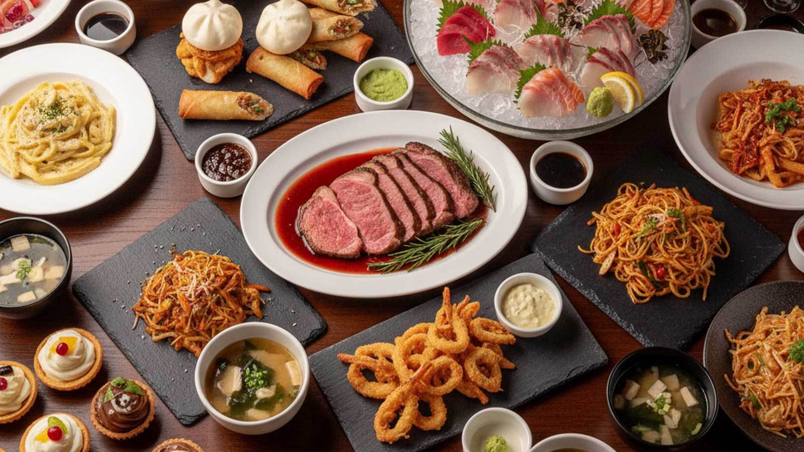 選りすぐりの料理が勢揃い！10月のスペシャルバイキングプラン！花火打上ショーも（２食付）