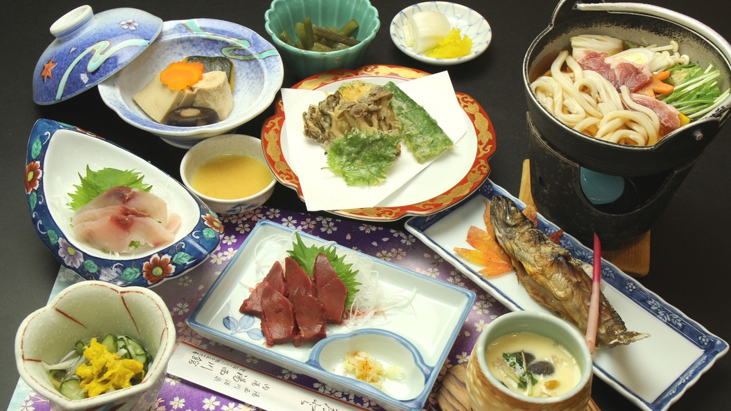 ■【鹿刺し＆デザート付き】♪女将のおすすめプラン♪【24時間温泉入浴OK♪】