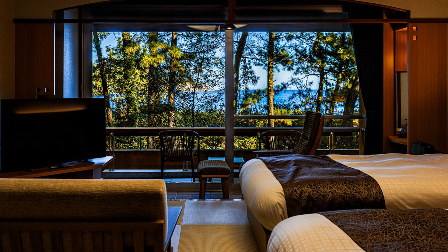 和風モダン客室Executiveツイン『遊凪・遊雲』禁煙室