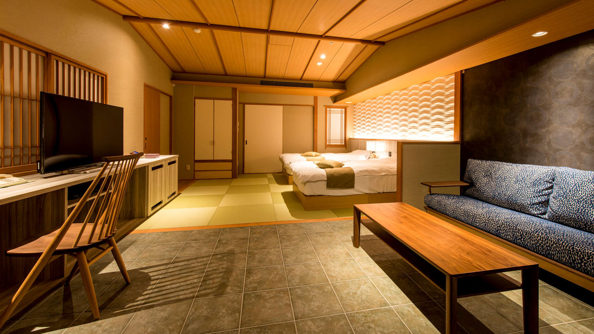 温泉露天風呂付客室Executiveツイン「汐音shione」