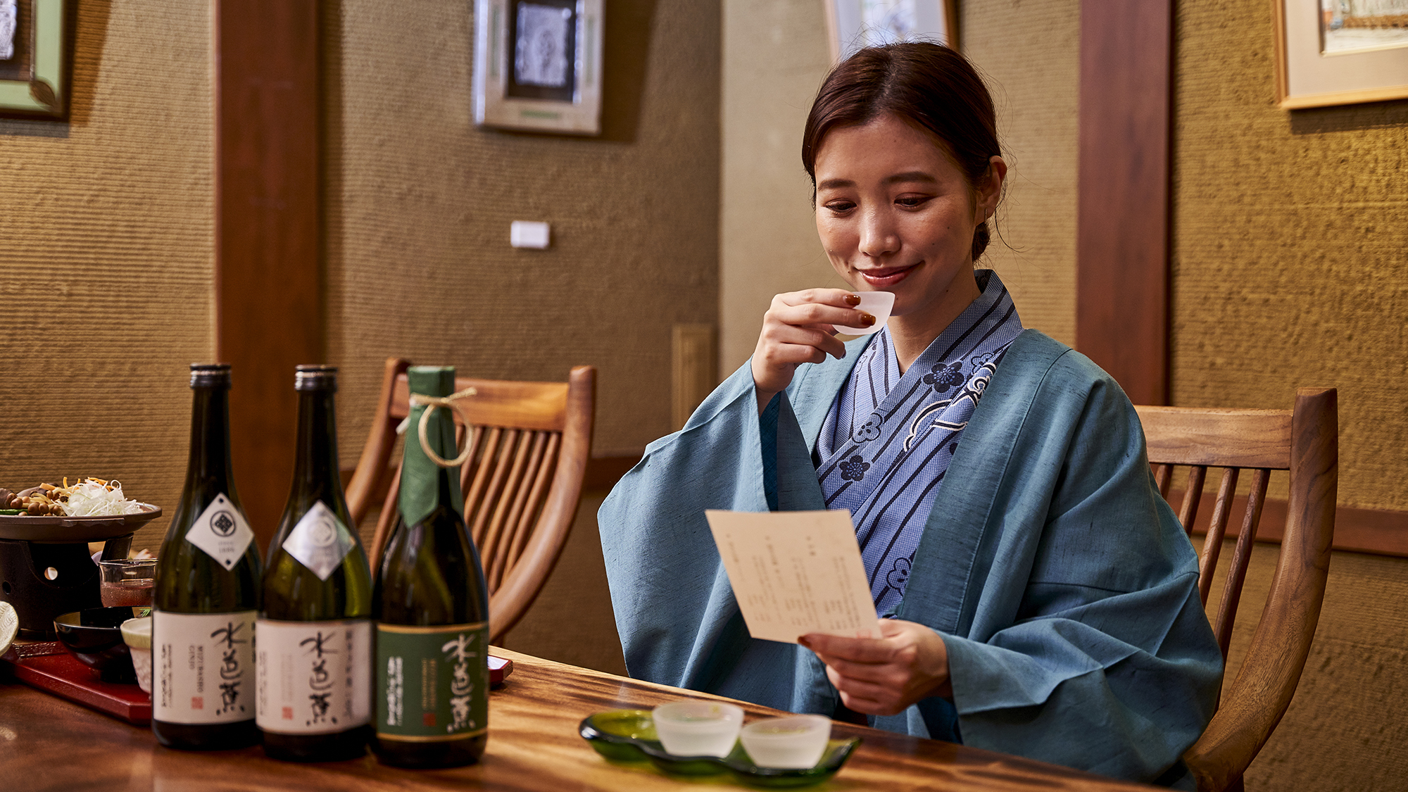 群馬の地酒「水芭蕉」の利き酒セット