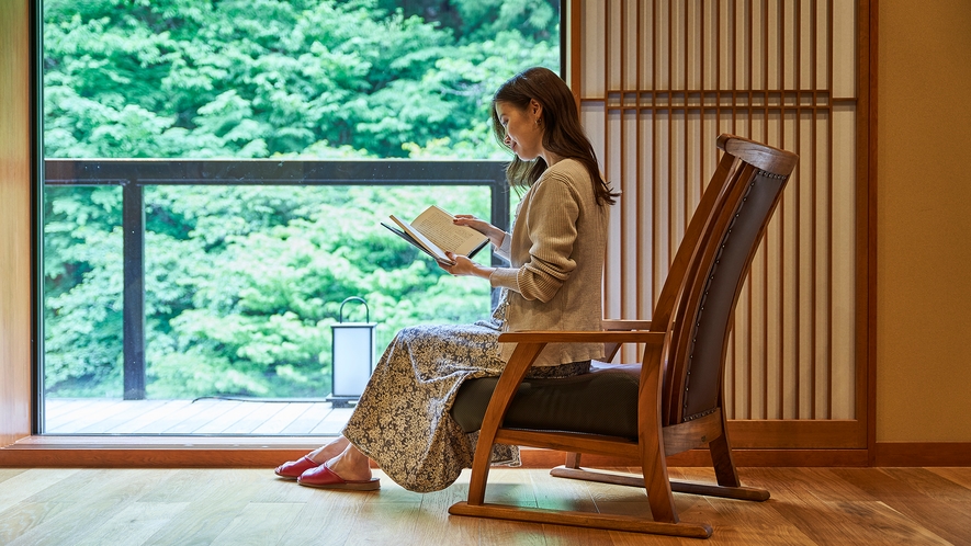 お部屋以外でもごゆっくりとお寛ぎ頂けます。