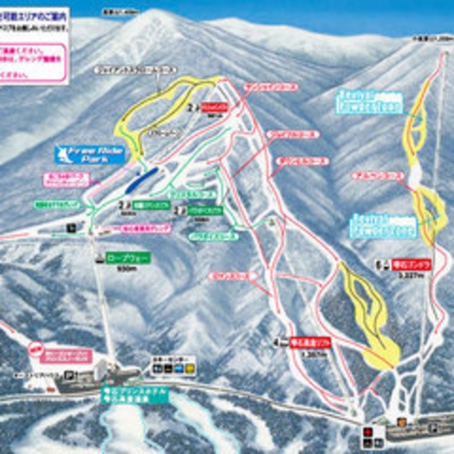 ★雫石スキー場コース案内