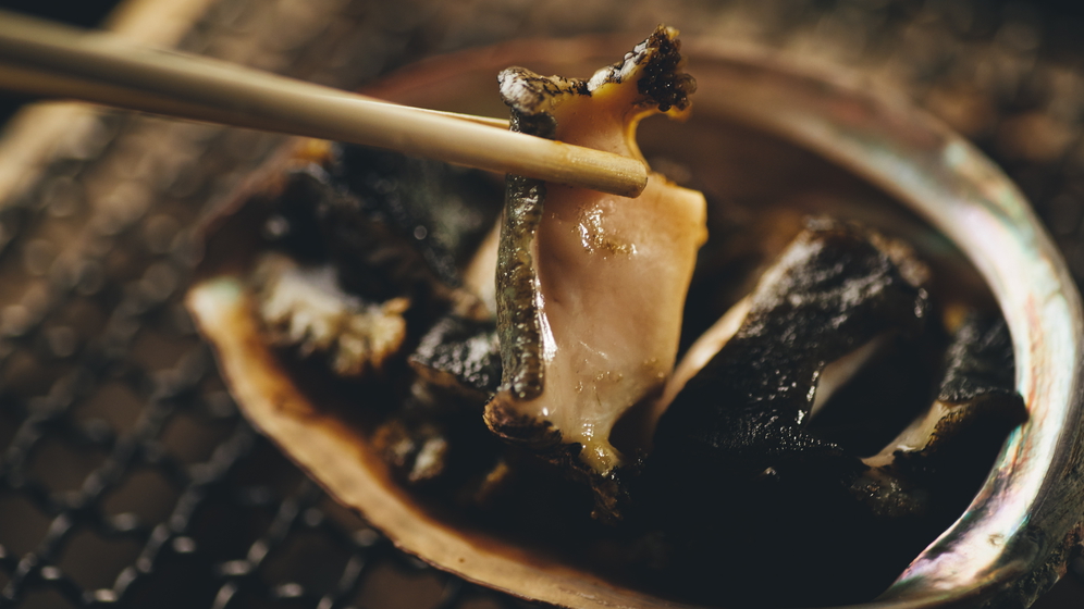 活イカ活け造り＆活アワビの踊り焼きプラン　〜香住のいきいき豪華食材をご堪能〜