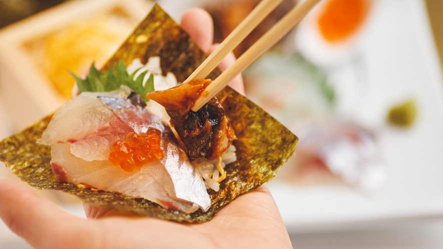 特製手巻き寿司　お子さまも楽しくお魚が食べられる一品