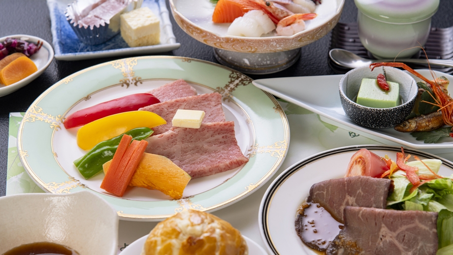 【お肉中心会席コース】お魚＜＜お肉が好き♪そんな方に人気のお肉比重高めコース（2食付）