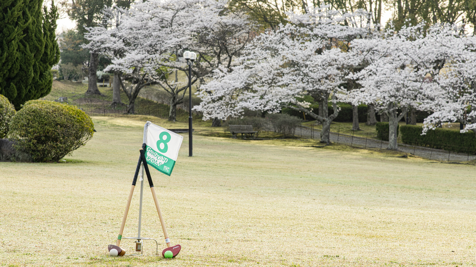 *【グラウンドゴルフ】当館人気のアクティビティ！宿の前の芝生でお楽しみいただけます。（平日限定）