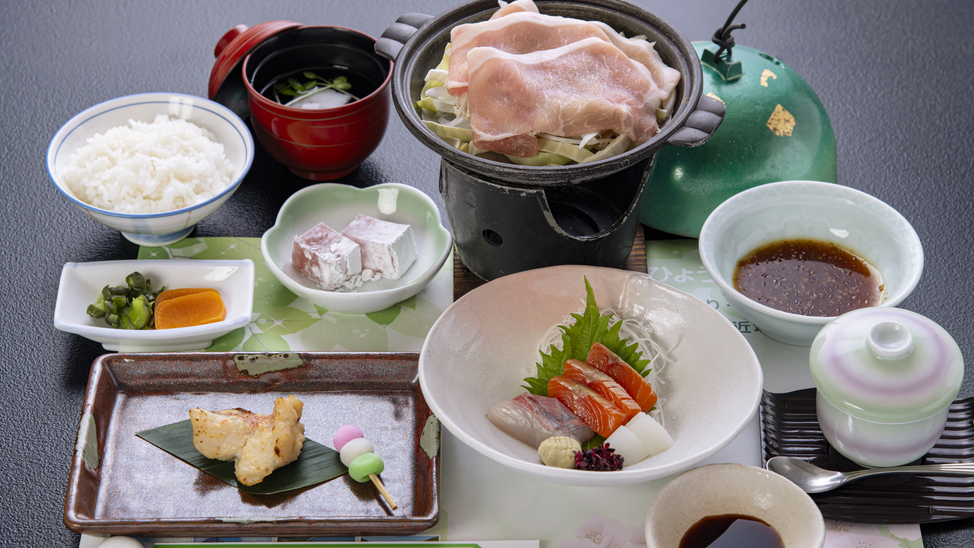 *【和定食一例】会席よりも気軽に食べたいという方に。少食の方にもおすすめです。