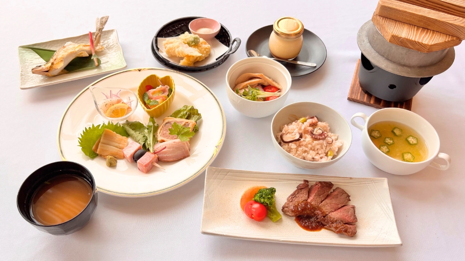 和洋折衷コース料理  9品  夏