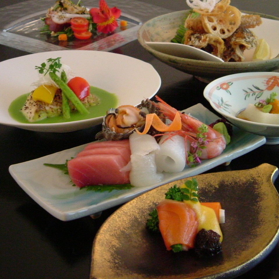 地魚会席料理一例