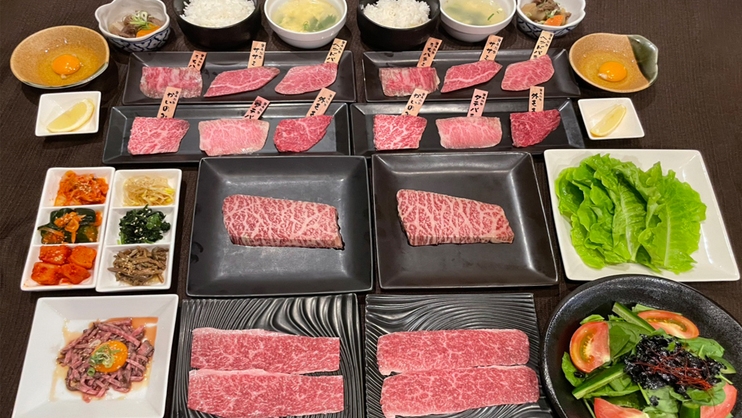 【GKB-fu焼肉】静岡ブランド牛「しずおか和牛頂上」食べ尽くし！パフェ＆ドリンクバー付き◆1泊2食