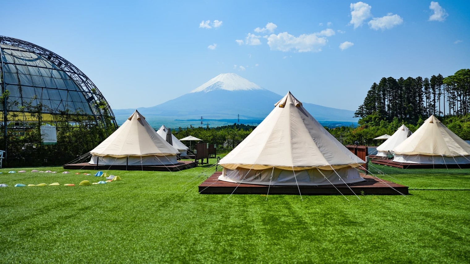 グランピング【素泊まり】絶景富士山を眺めながら手軽にキャンプ！添い寝無料★