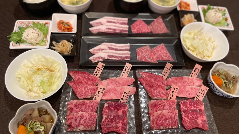 【GKB-fu焼肉】「しずおか和牛頂上」に地元ブランド牛「あしたか牛」＋「国産牛」食べ比べ◆1泊2食