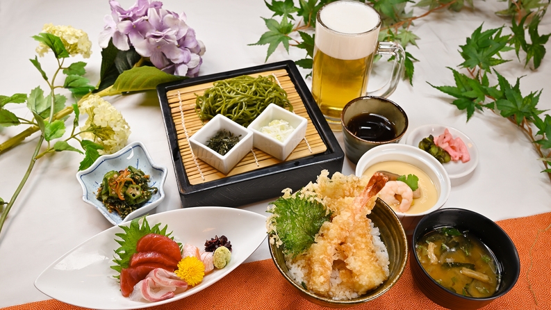 【展望レストラン 楽-raku-】初夏の限定メニュー！ワンドリンク付き【ほたる御膳プラン】1泊2食付