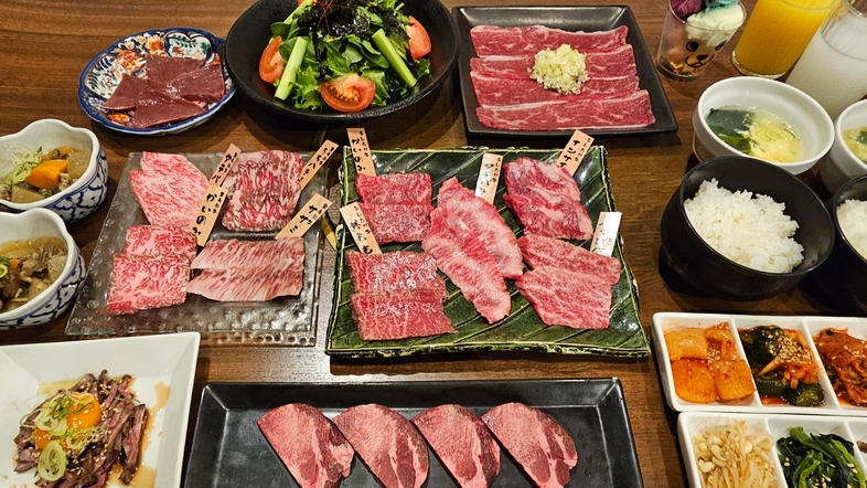【GKB-fu焼肉】地元ブランド牛「あしたか牛」＆厳選「和牛」夏の焼肉満喫Cプラン◆1泊2食付き