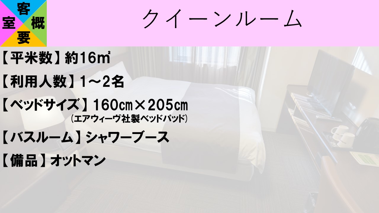 【客室概要】クイーンルーム