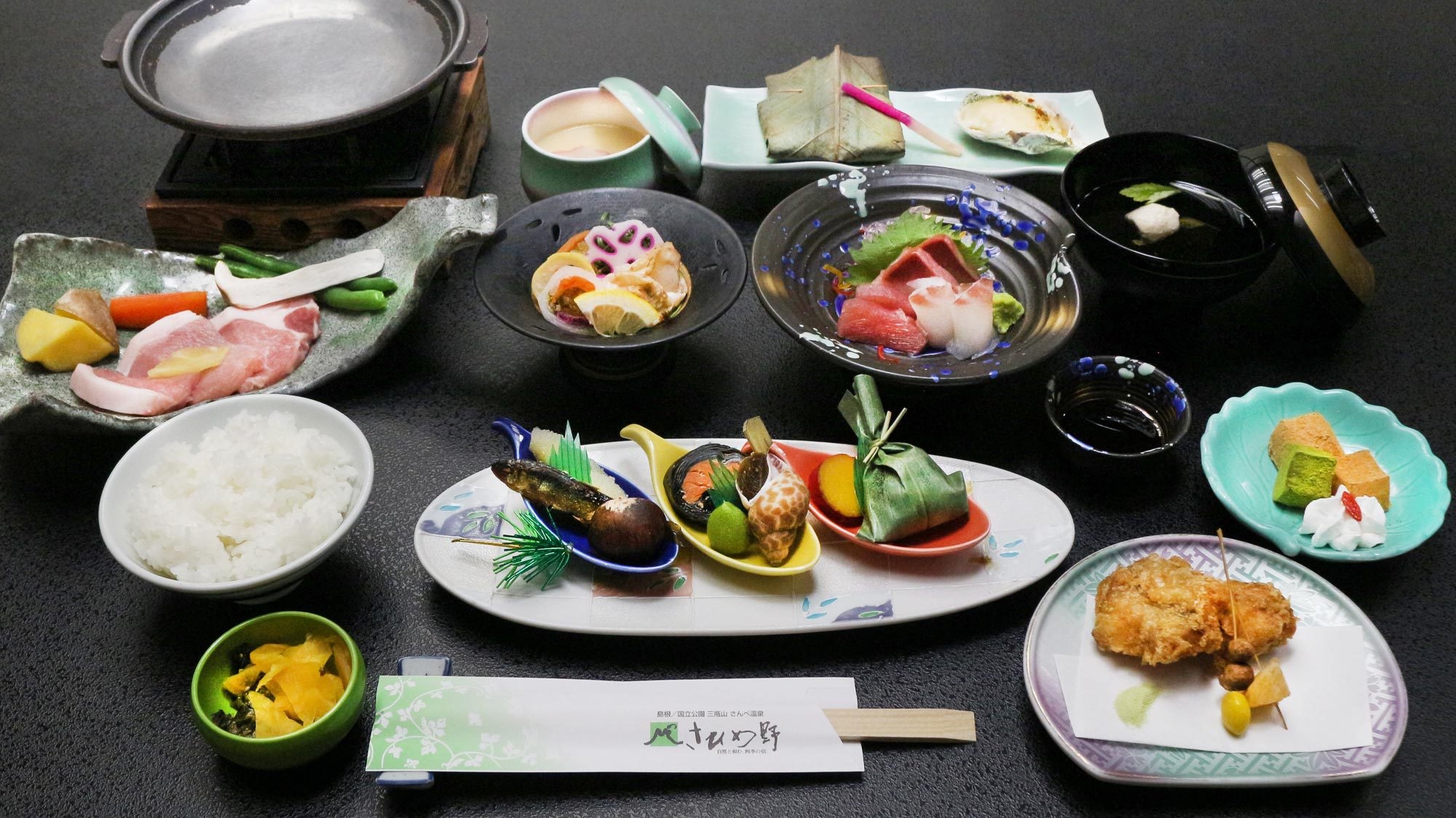 【1泊夕食付/朝食無し】早朝は出雲大社に出発ＧＯ！名物の三瓶バーガーは当館より車１５分