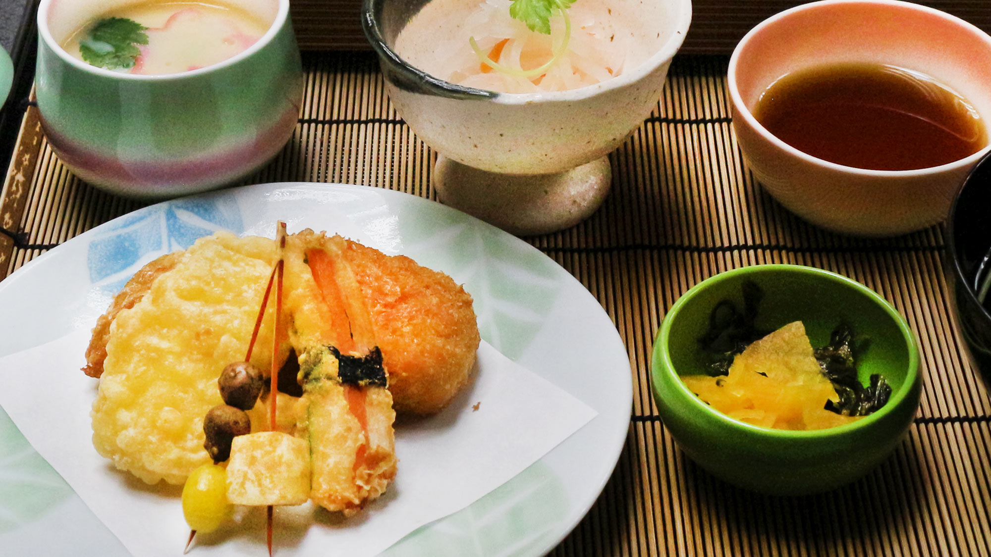 夕食：天麩羅定食