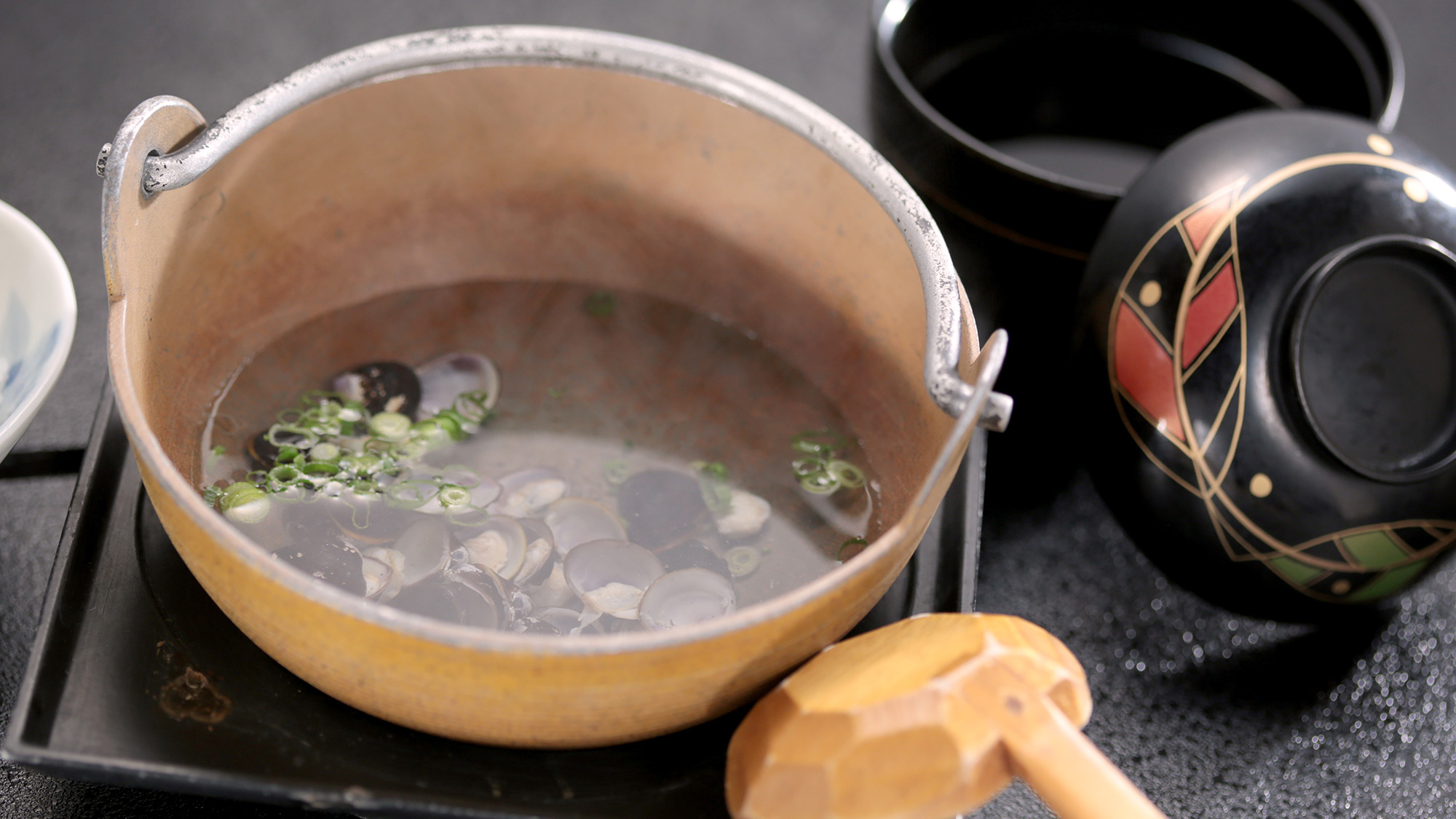 朝食：宍道湖大和シジミ汁