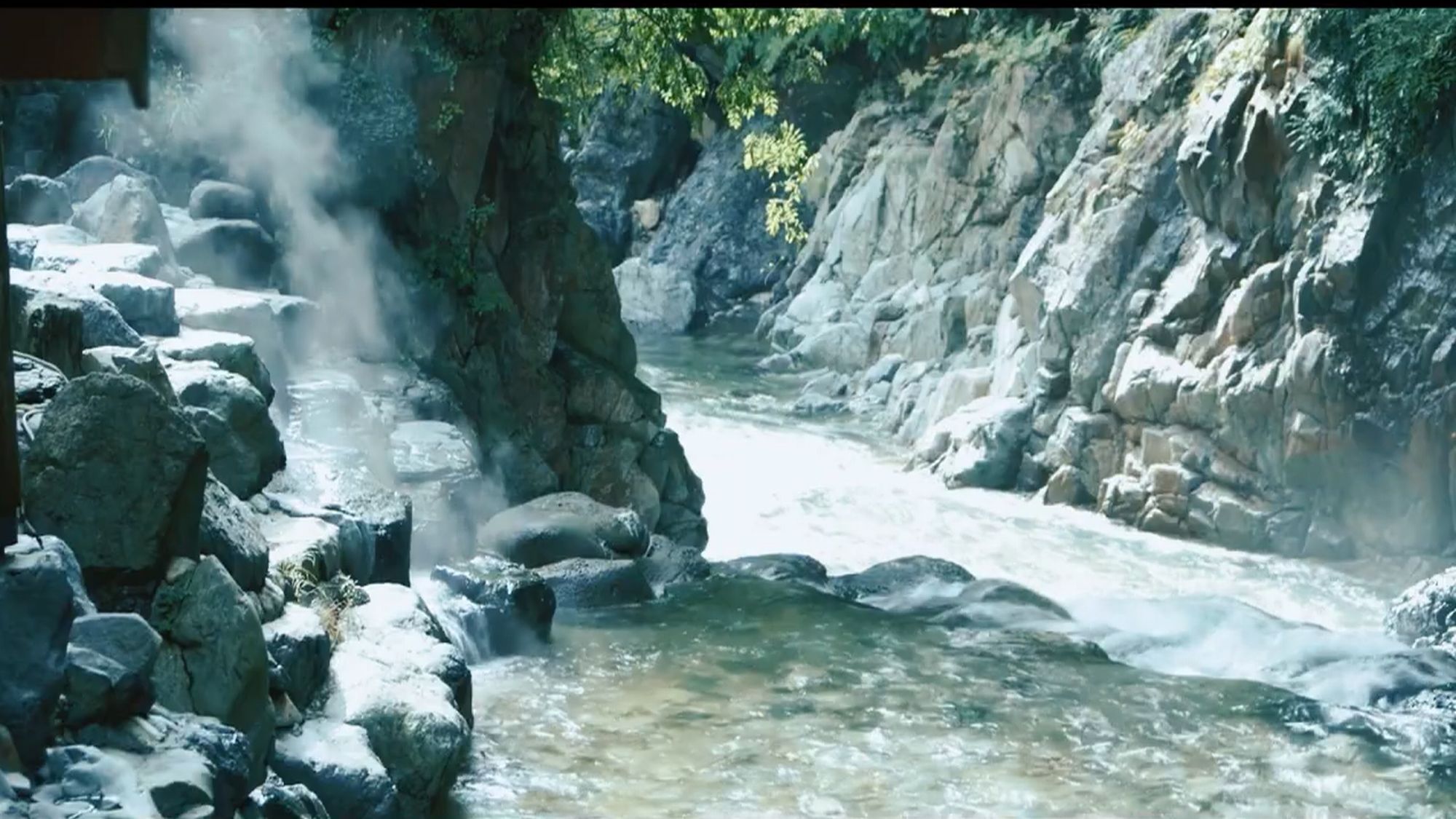 露天風呂　夏