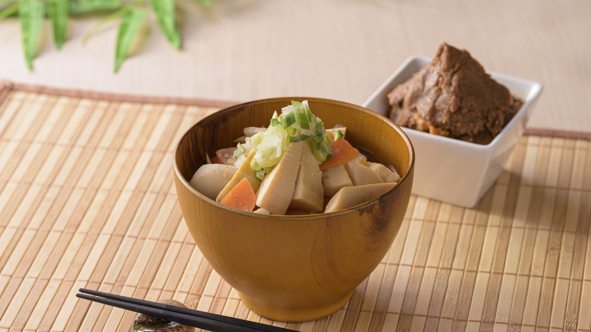 【新潟駅前・燕三条限定】竹の子の風味と新潟県産味噌の旨みが織りなす、"山の恵みを味わう　竹の子汁"