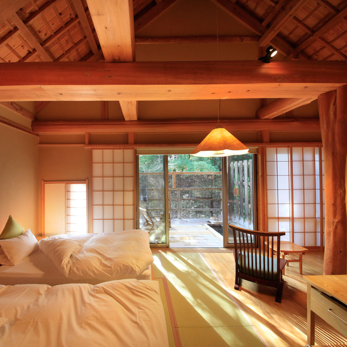 Mizumari, a detached room with an open-air bath