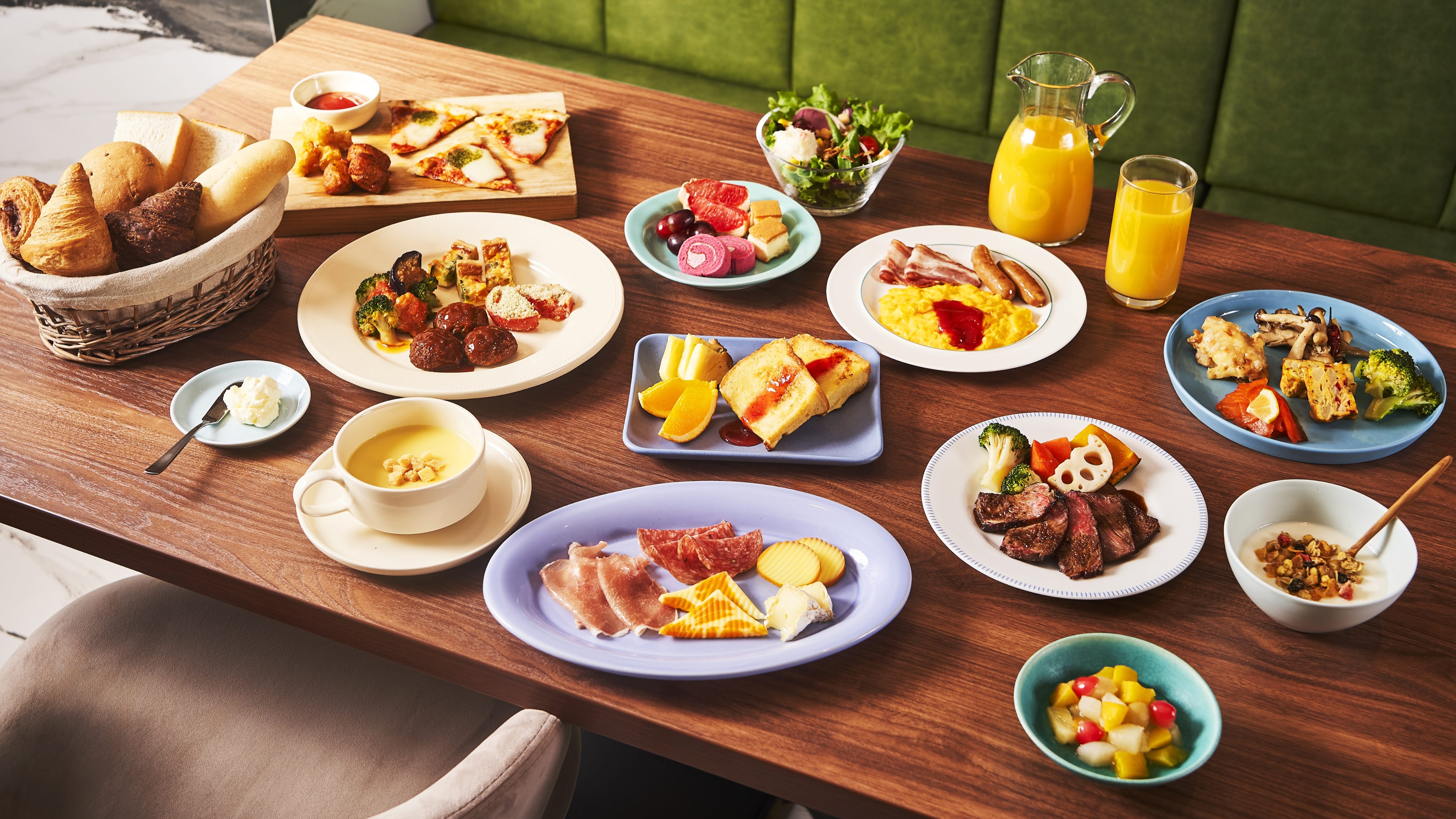 朝食ビュッフェ 盛り付けイメージ（洋食）