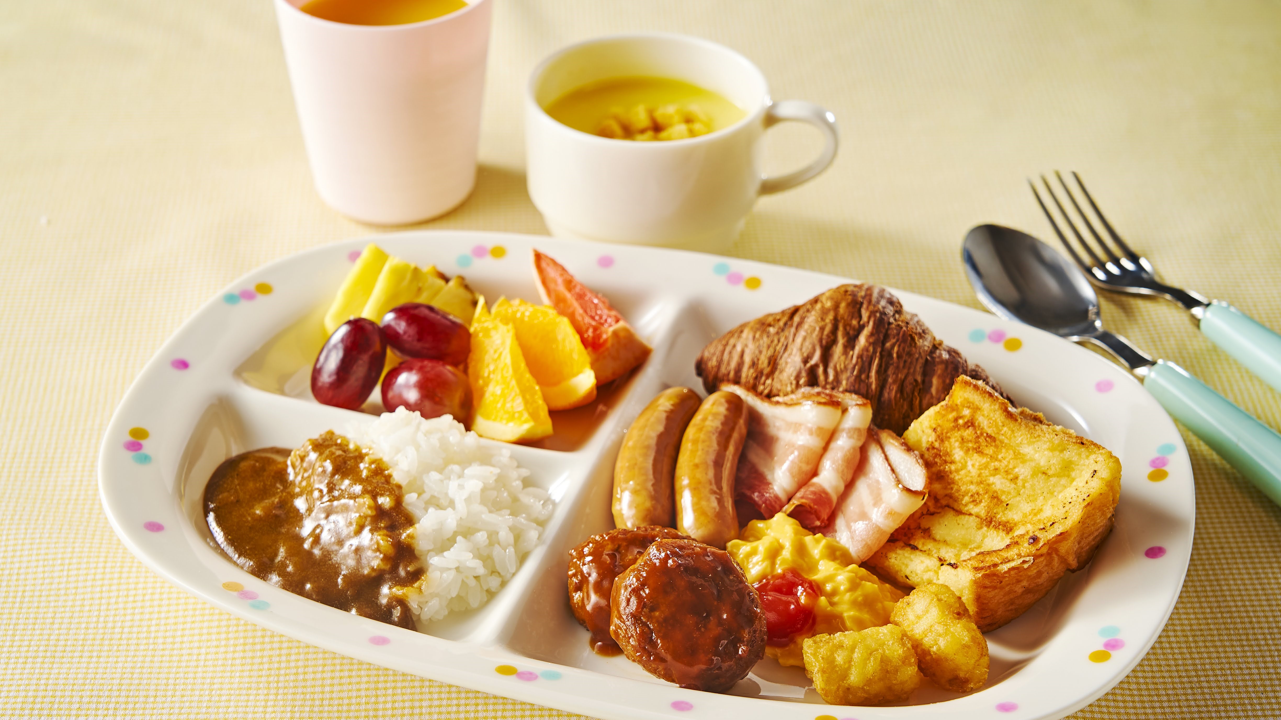 朝食ビュッフェ 盛り付けイメージ（お子様）