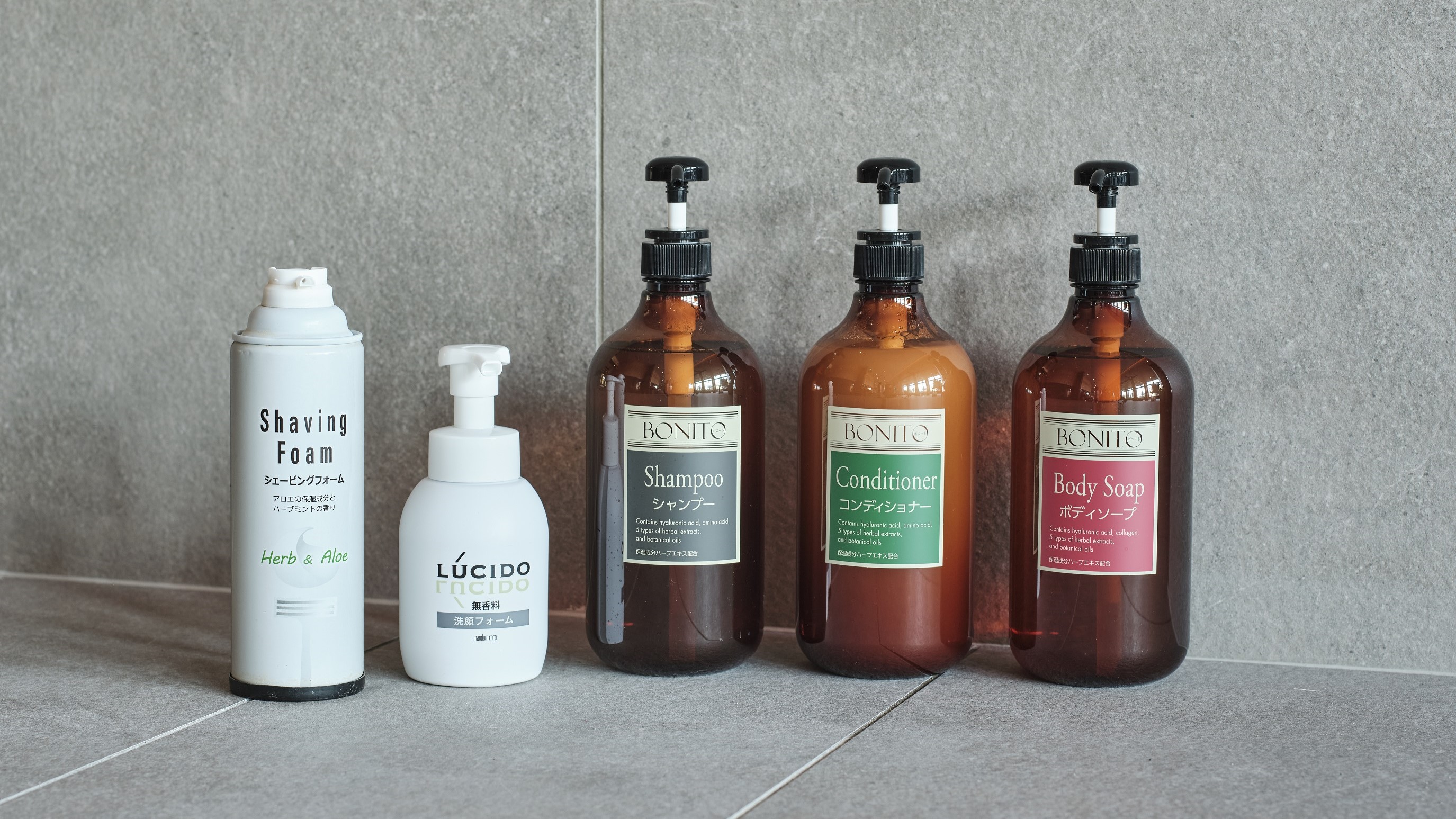 本館4階 男湯 浴室内アメニティ