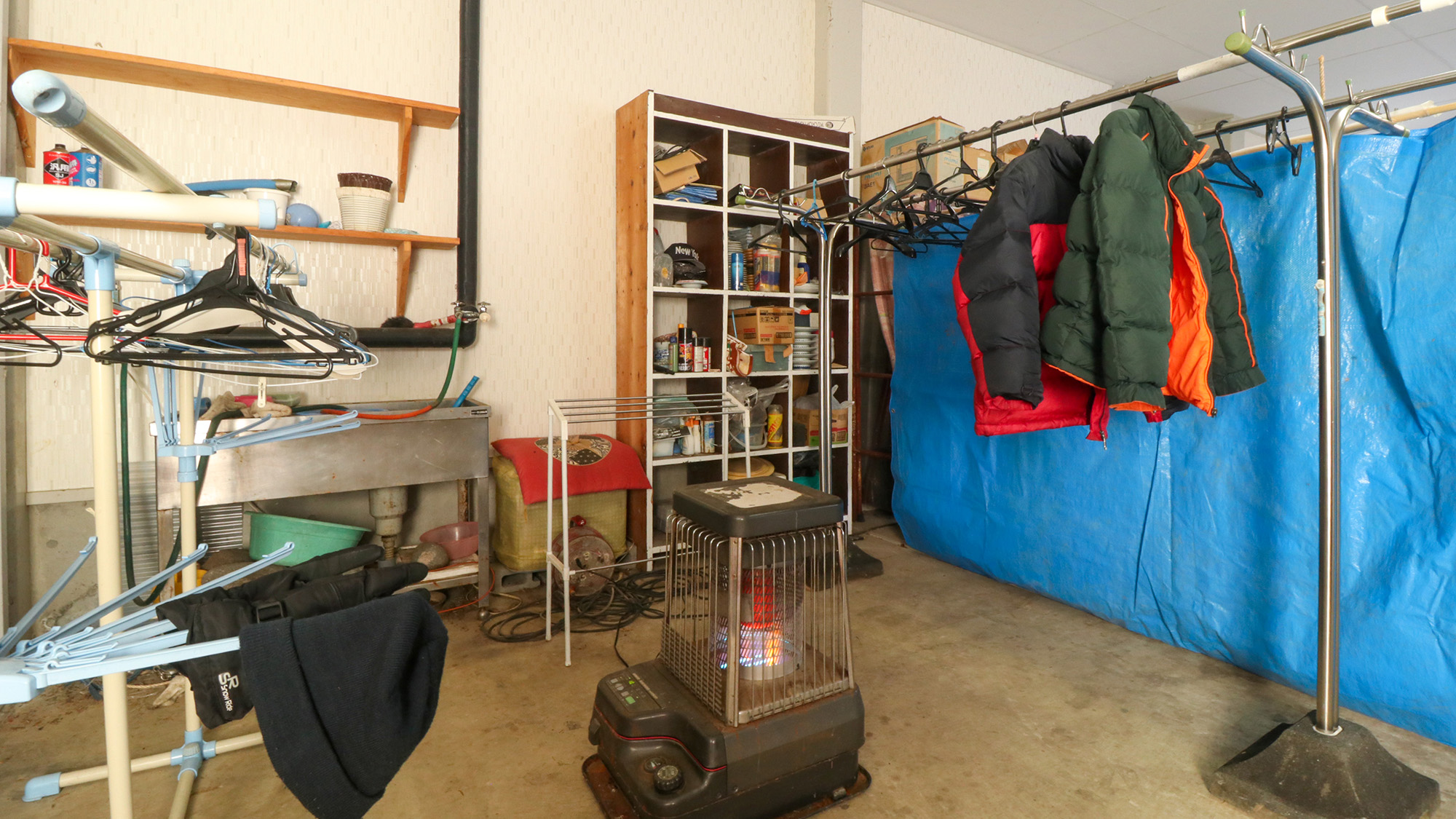 #館内　濡れたウェアやボードの乾燥にご利用ください 