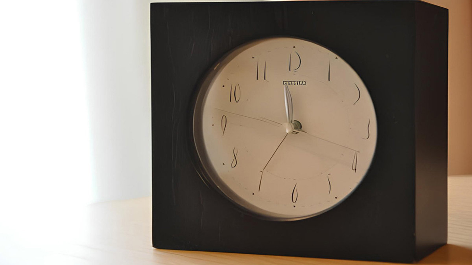 【目覚まし機能付時計】