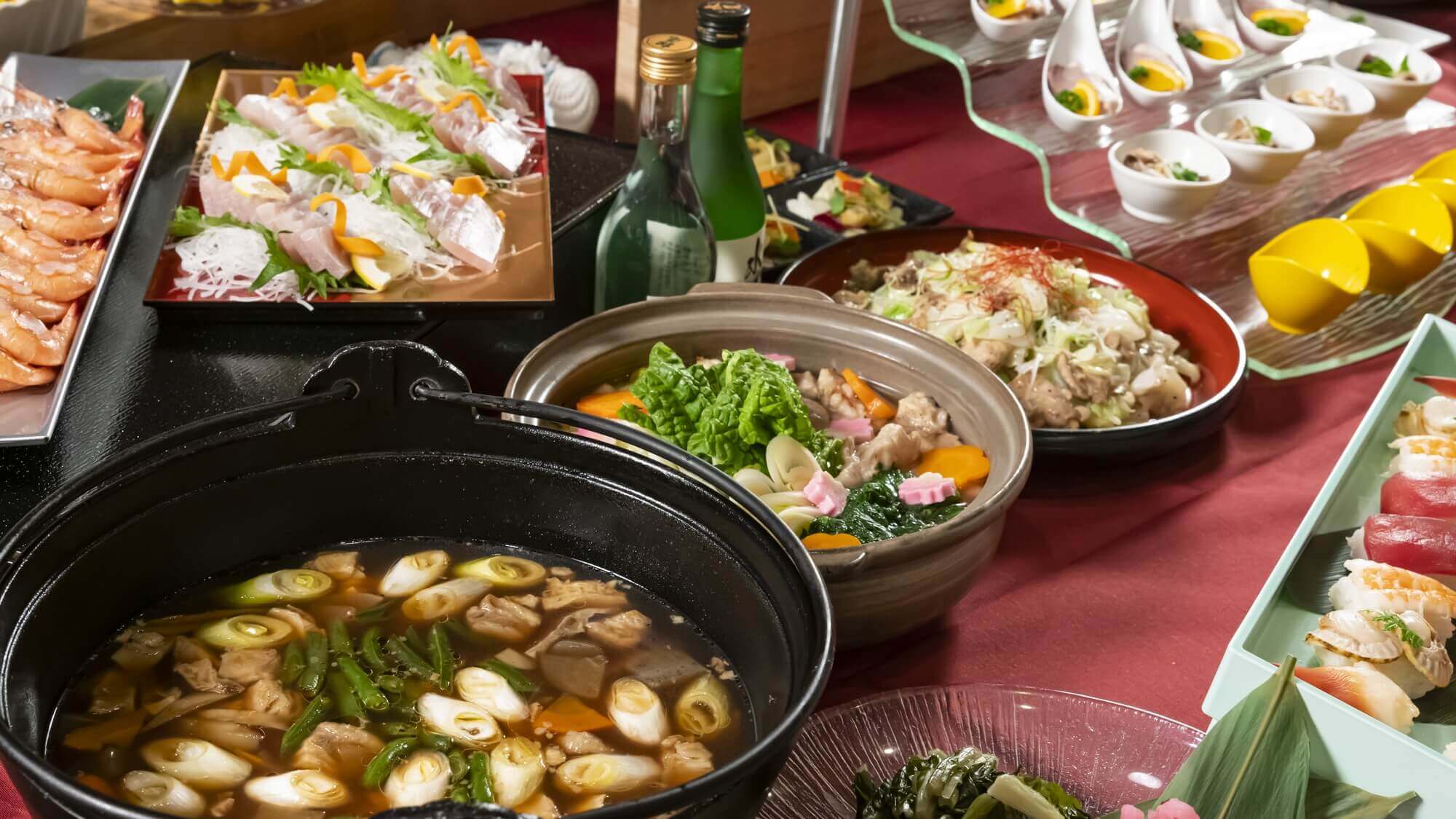 ◆夕食バイキング　和洋中40種類のお料理が食べ放題