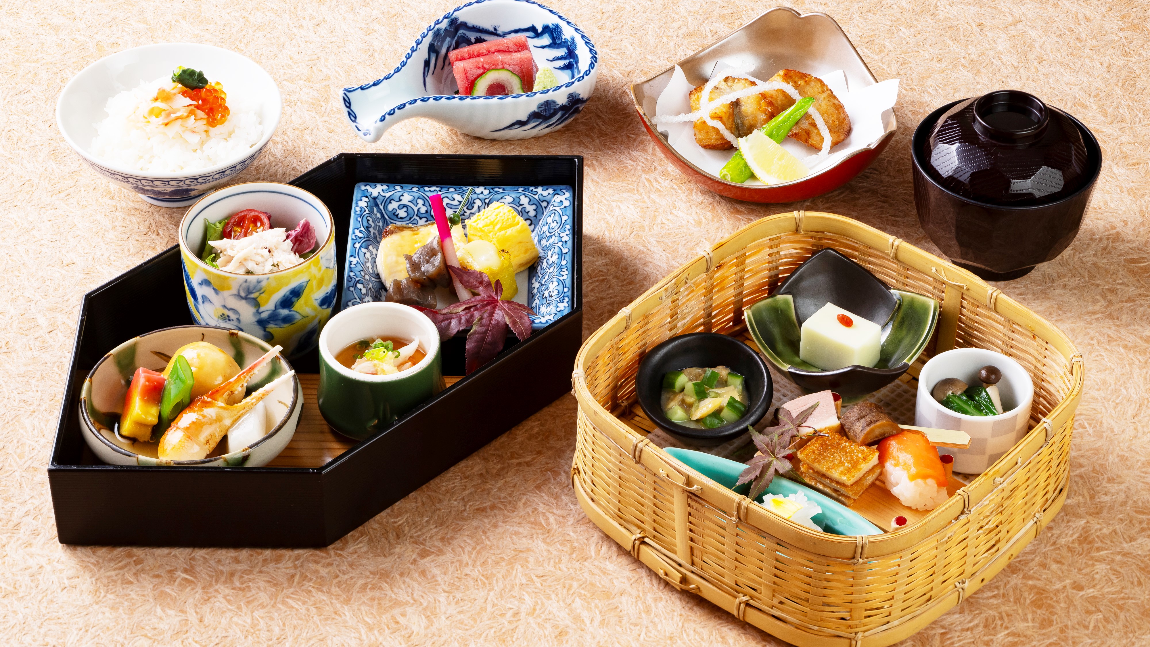 日本料理　芝桜　冬を味わう花籠点心