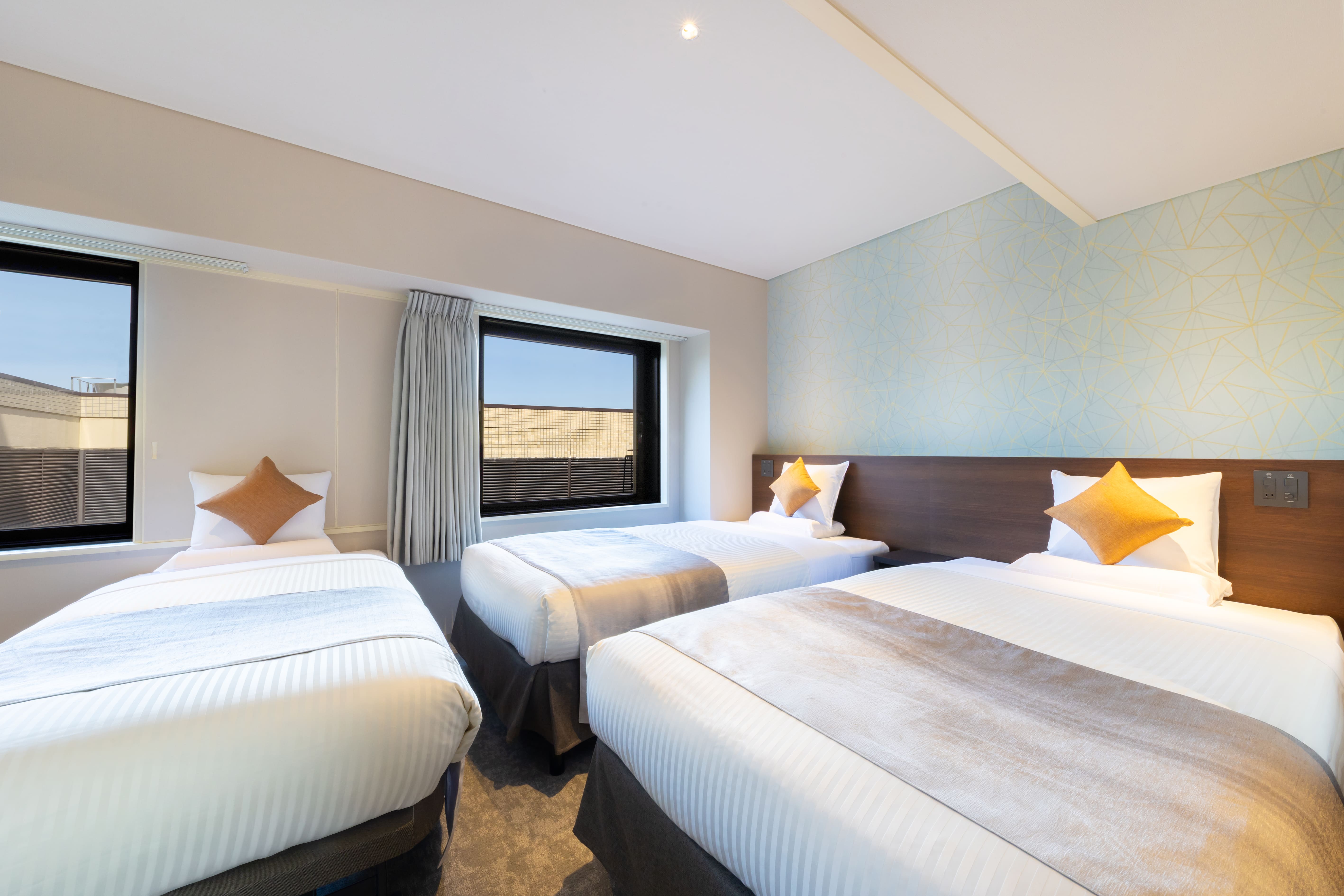 【2025年客室リニューアル！】デラックスツイン　エキストラベッド追加3名使用