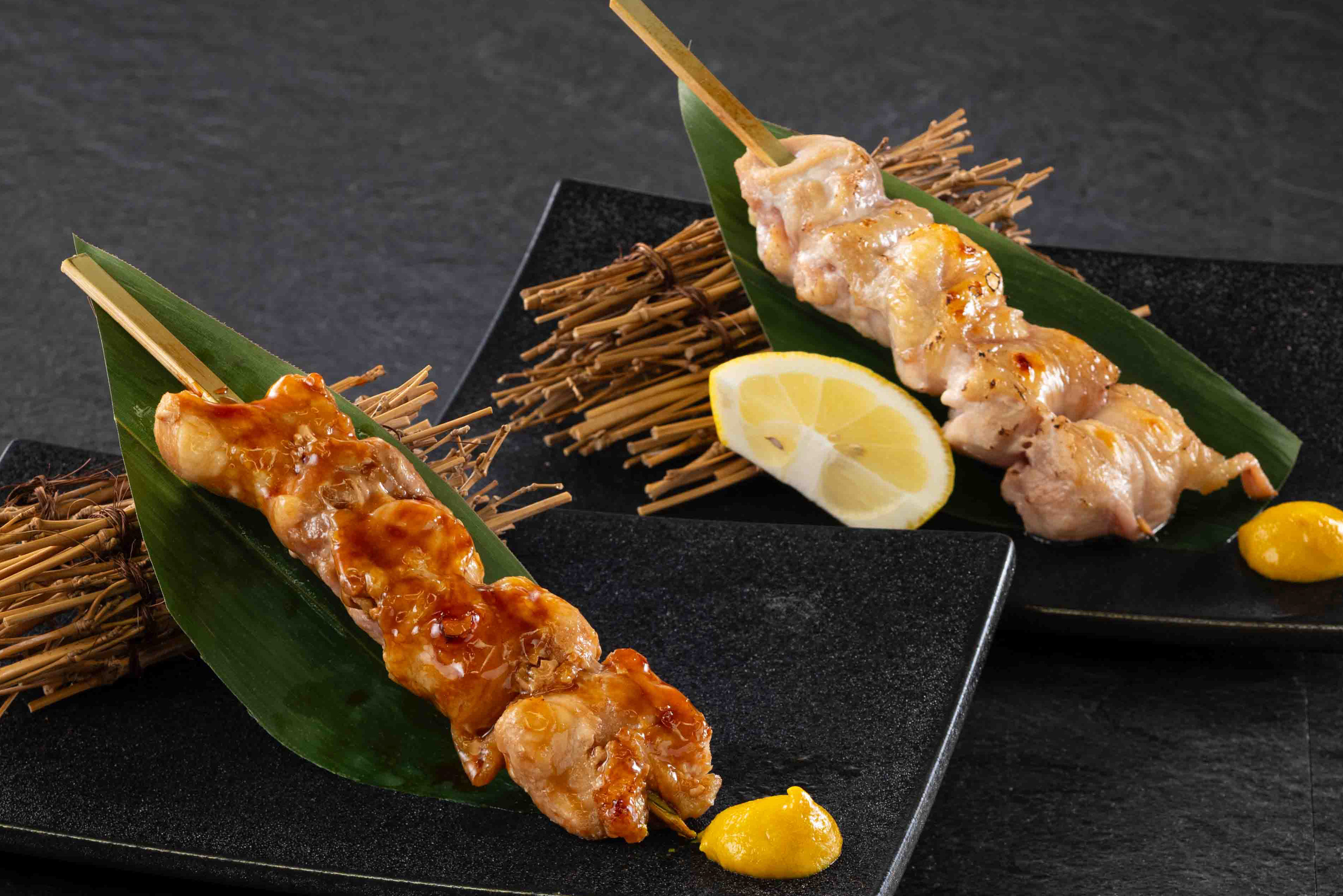 「越の鶏」串焼き（たれ）