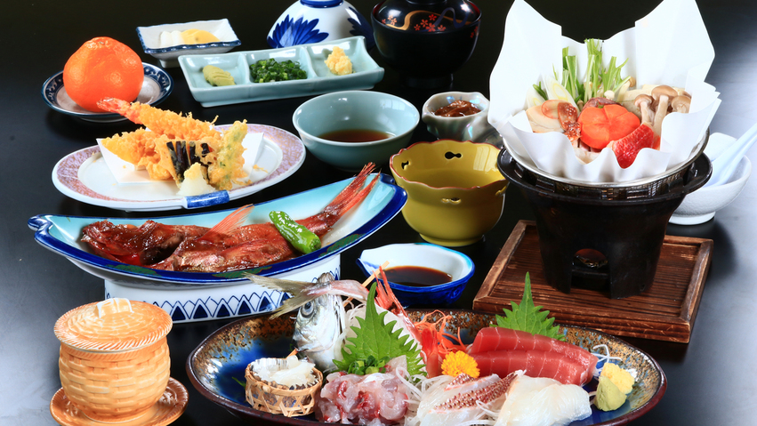 【定番コース】伊豆の名物☆金目鯛と旬魚を味わう！