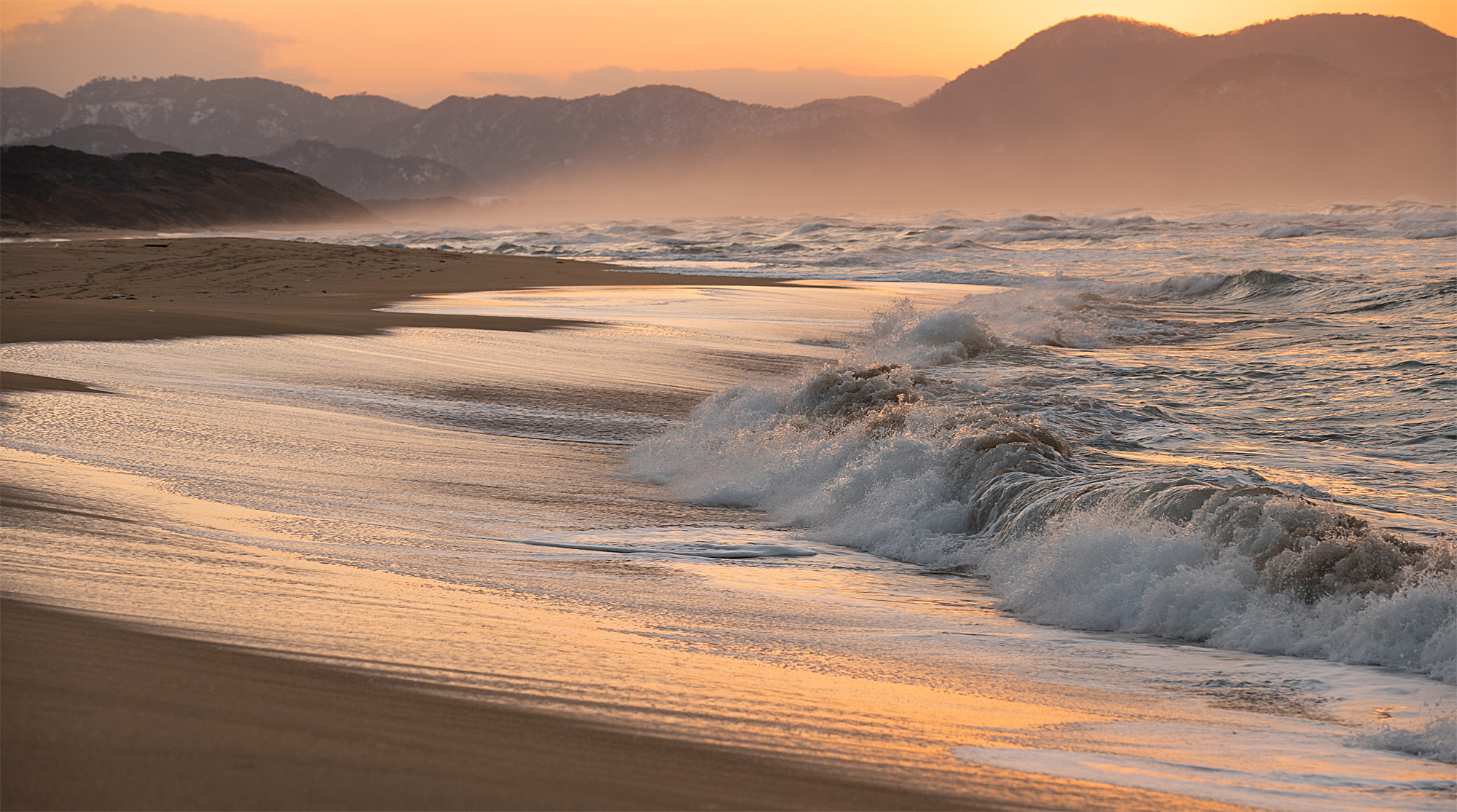 冬の夕日ケ浦