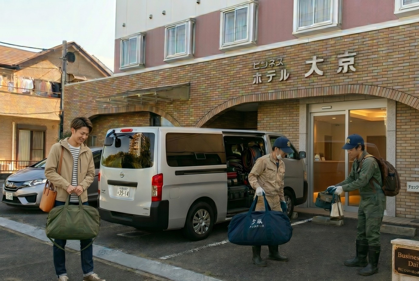  【工事・現場出張に】大型車駐車＆ランドリー無料！おばちゃん手作りの＜朝食付き＞