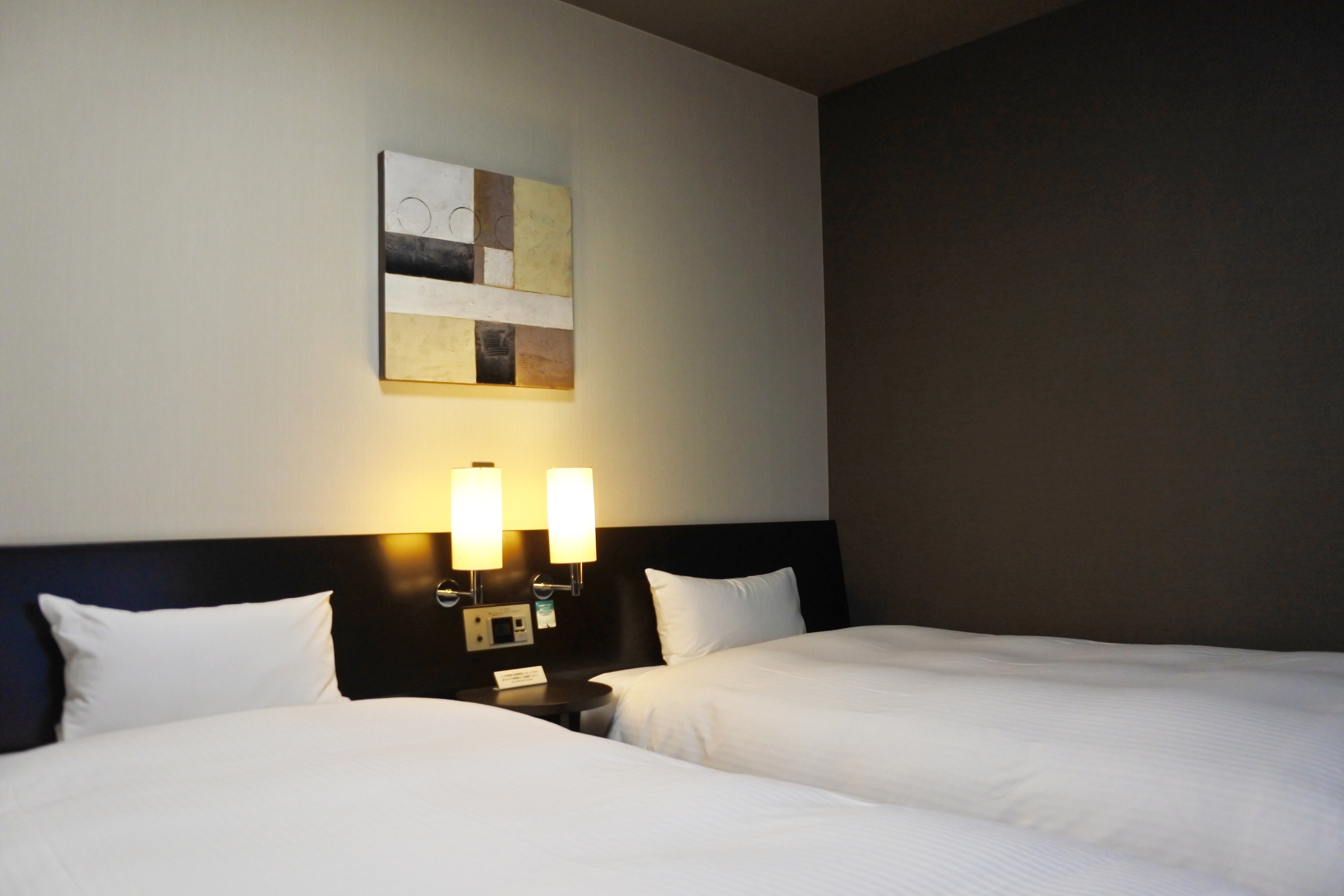 ◆ツインルームルーム（ベット幅１２０ｃｍX１９６ｃｍ／お部屋の広さは１９平米）