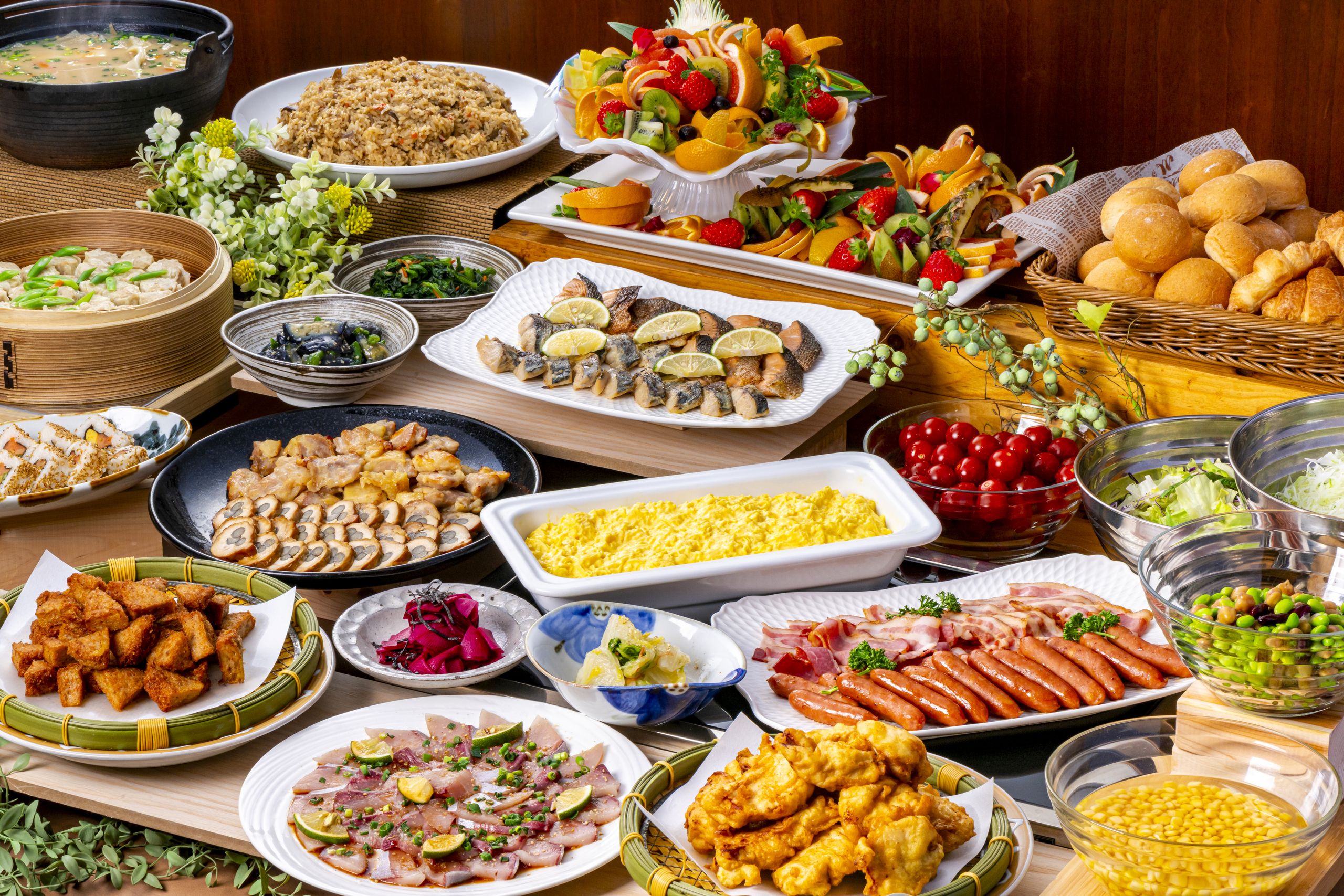 朝食ビュッフェ料理メニュー（イメージ）