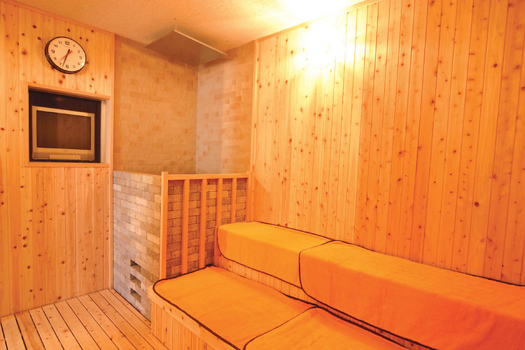 Scenery of the sauna room
